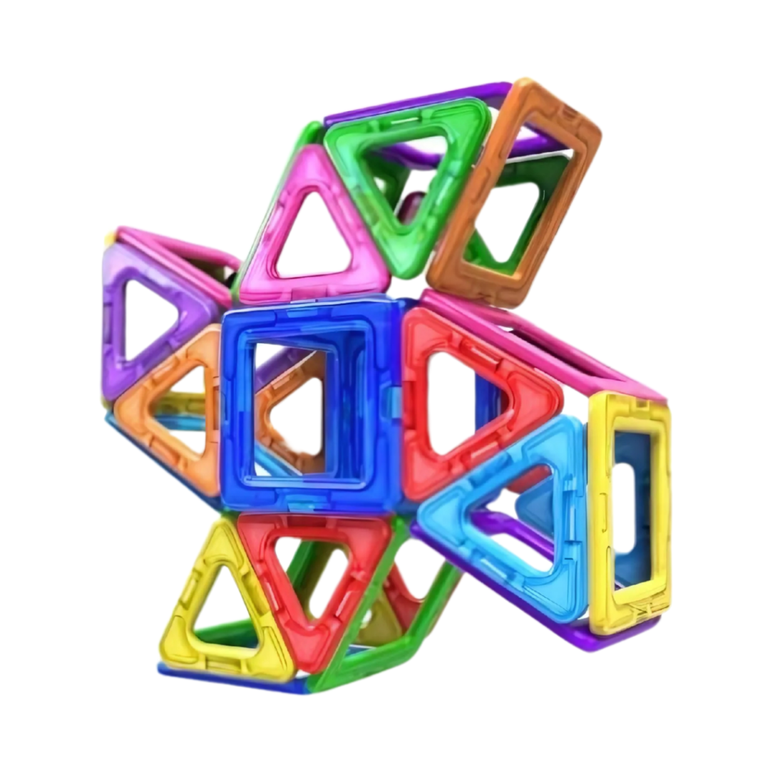 Intelligent Magnetic Building Blocks Set, Multicolor Construction Toy
