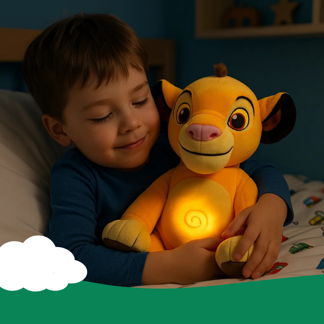 Breathing Plush Toy, Interactive Light, Music and 4 Speed Rhythm Modes