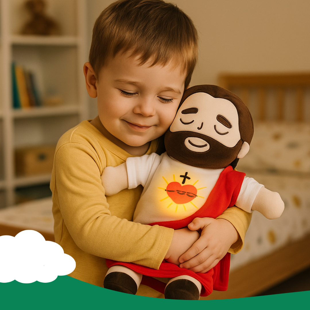 Breathing Jesus Plush Toy – 15-inch Soothing Bedtime Companion
