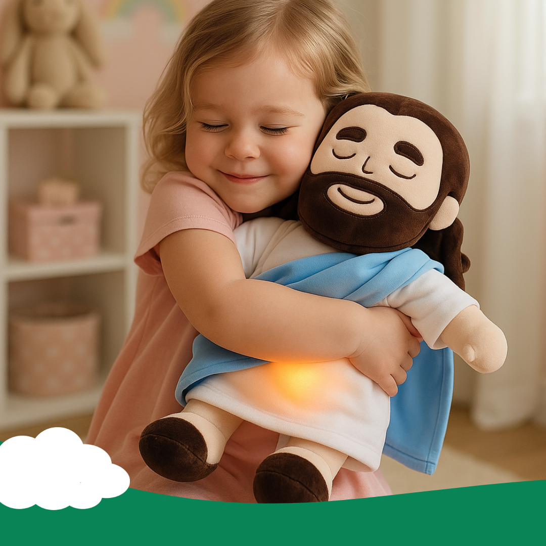 Breathing Jesus Plush Toy – 15-inch Soothing Bedtime Companion