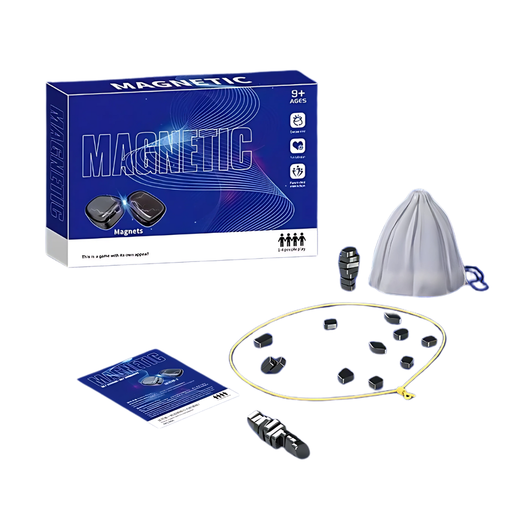 Magnetic Set With Rope Box And Puzzle Challenge Game for Kids