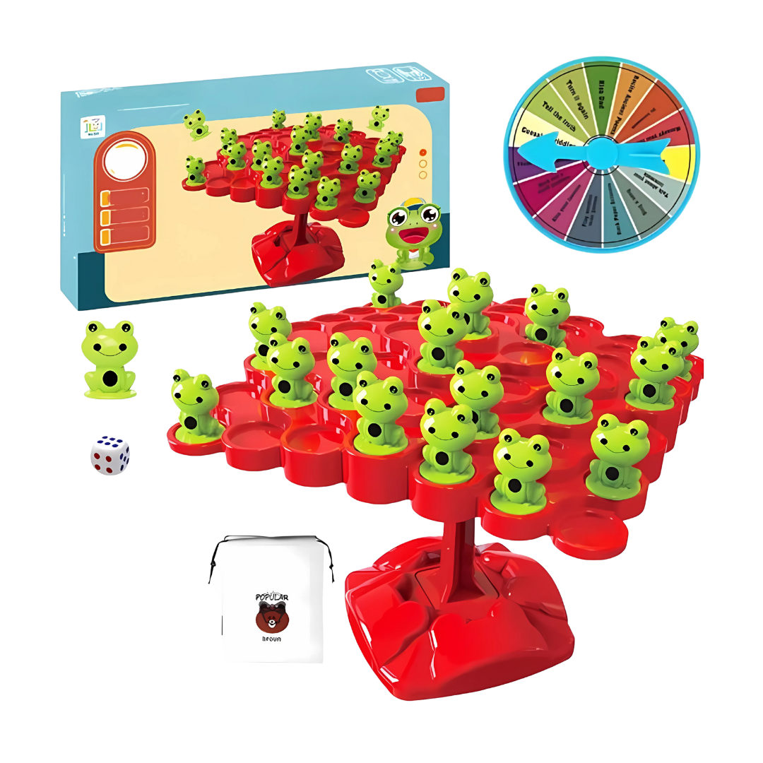 Magnetic Frog Balance Math Game with Counting Weights and Scale