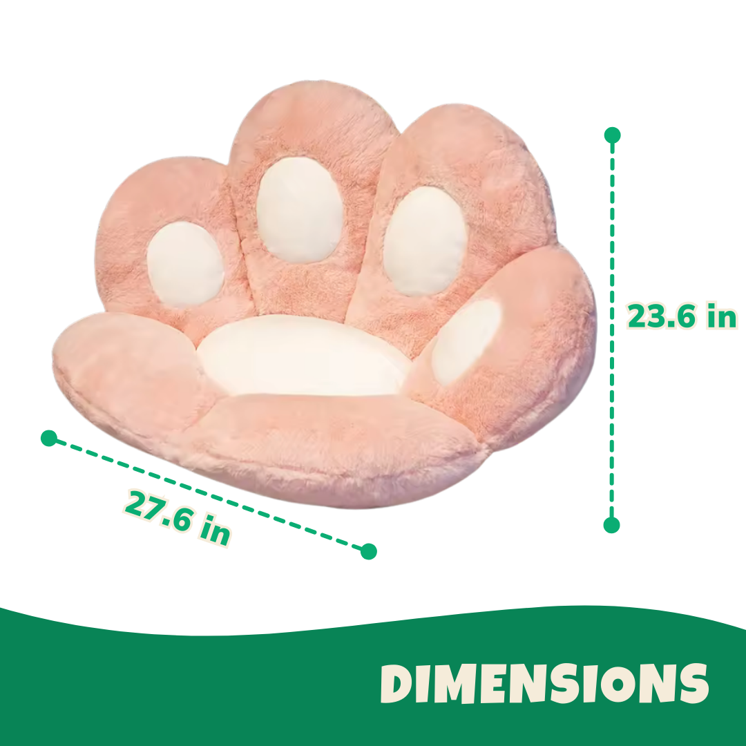 Kawaii Cat Paw Plush Cushion – Soft Cotton Floor Pillow and Nap Doll