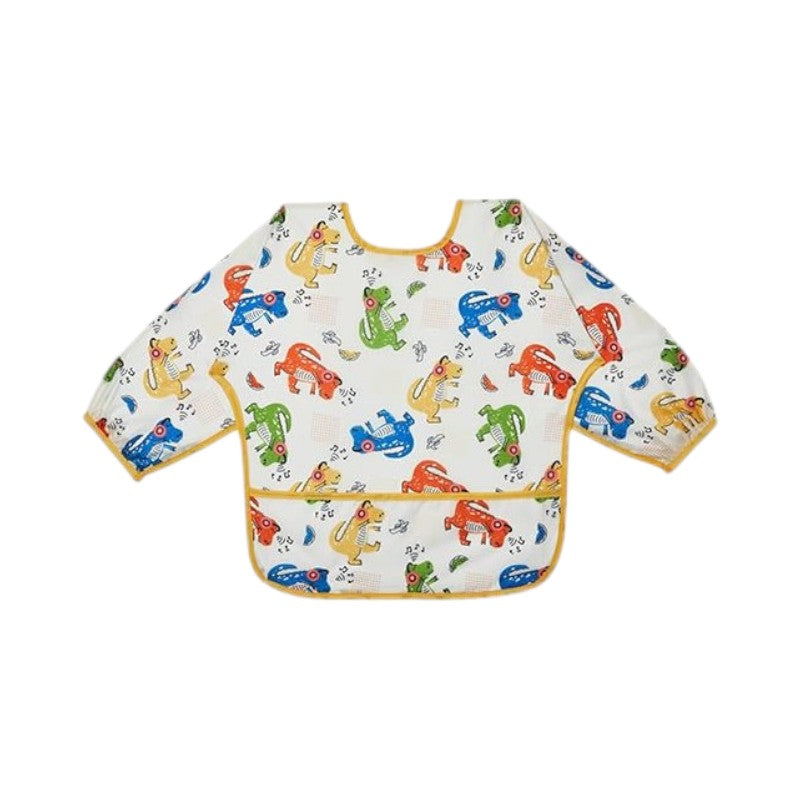 5-Pack Waterproof Long-Sleeve Bibs, Stain-Resistant & Adjustable