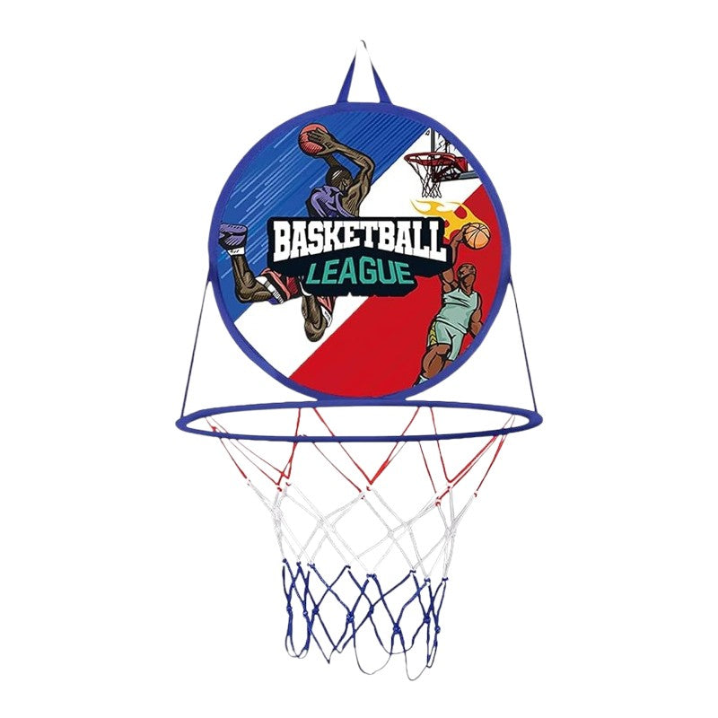 2-in-1 Basketball Hoop & Dartboard – Portable, Foldable & Durable