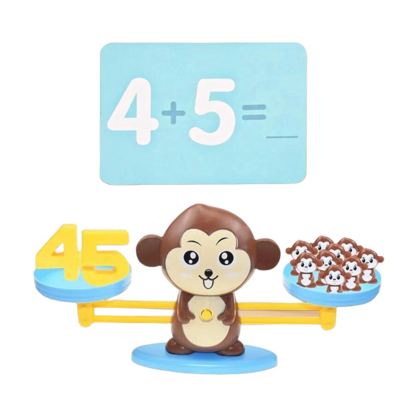 Math Balance Toy for Learning Numbers, Colors, and Counting