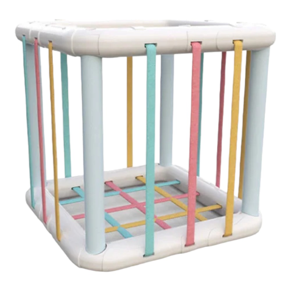 Montessori Baby Shape Sorter with Sensory Bin and Textured Blocks