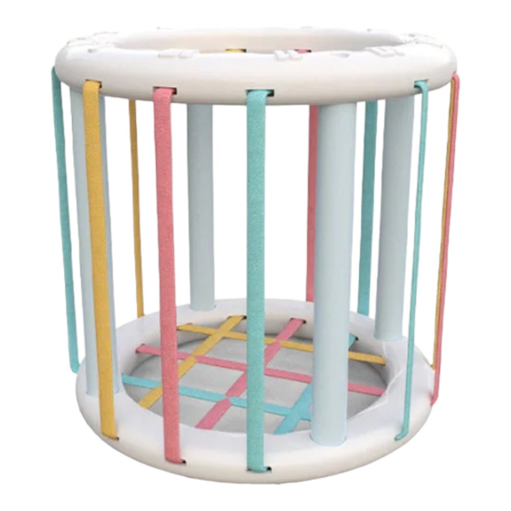 Montessori Baby Shape Sorter with Sensory Bin and Textured Blocks