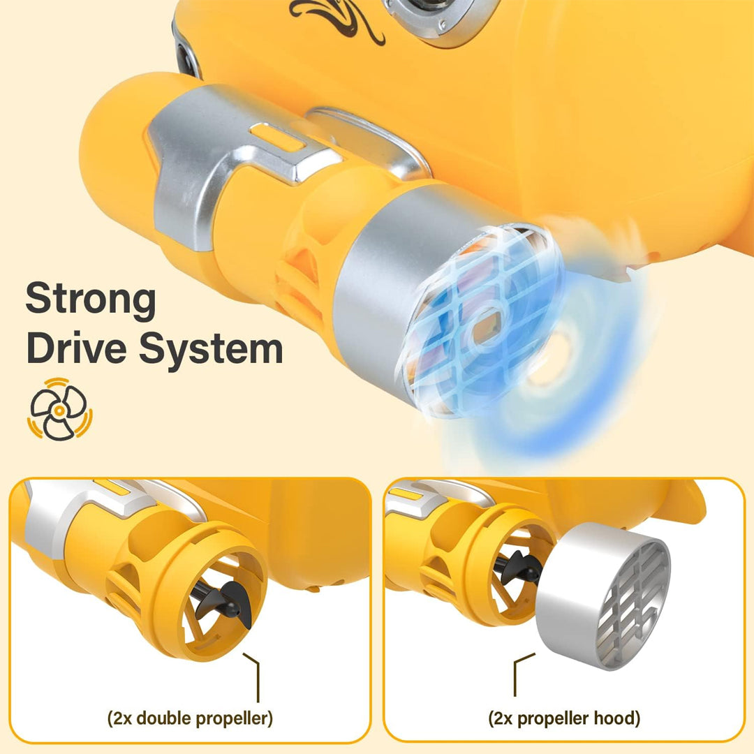 Mini RC Bath Boat - 2.4GHz Remote Control Water Toy for Kids