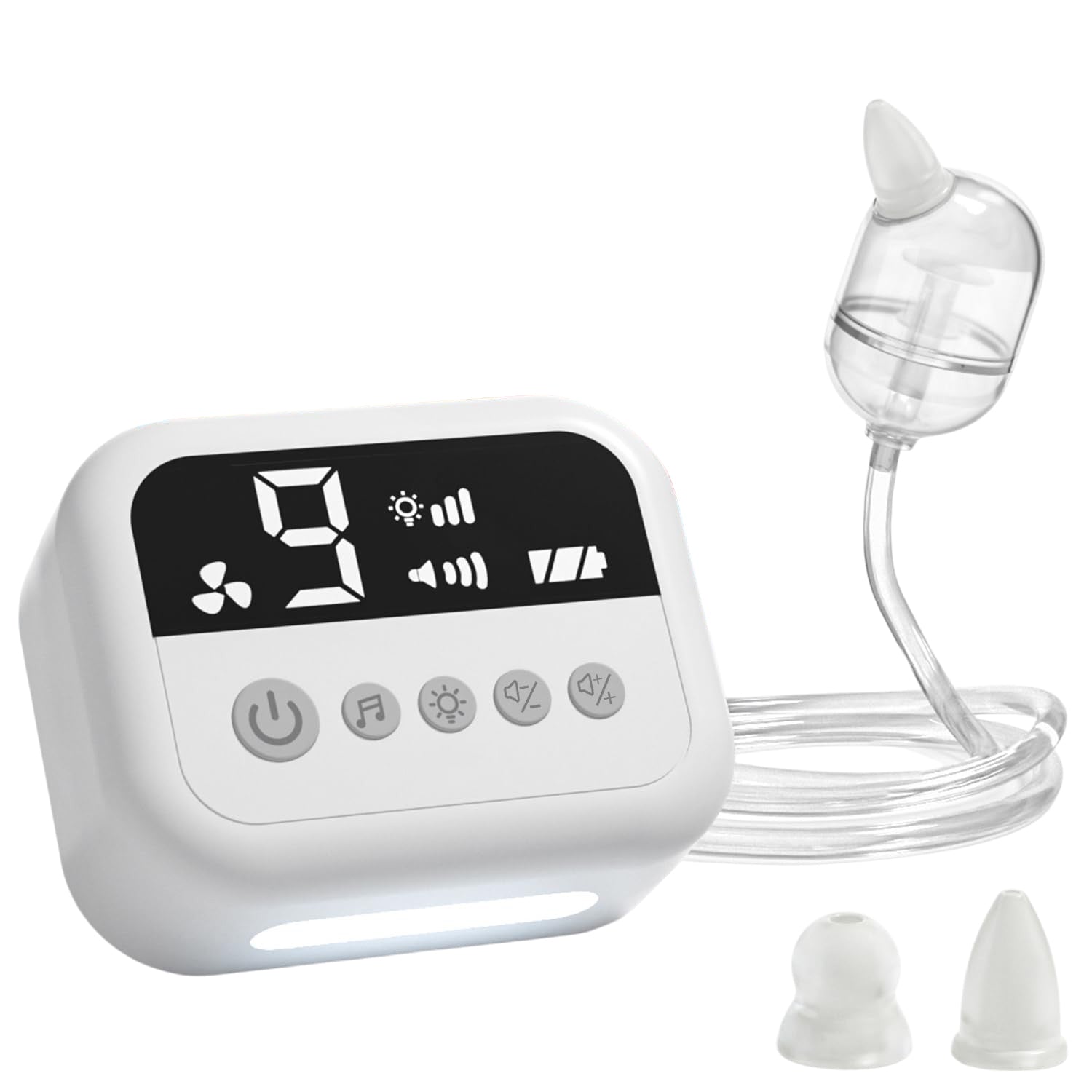 Electric Baby Nasal Aspirator with 9 Suction Levels, Night Light