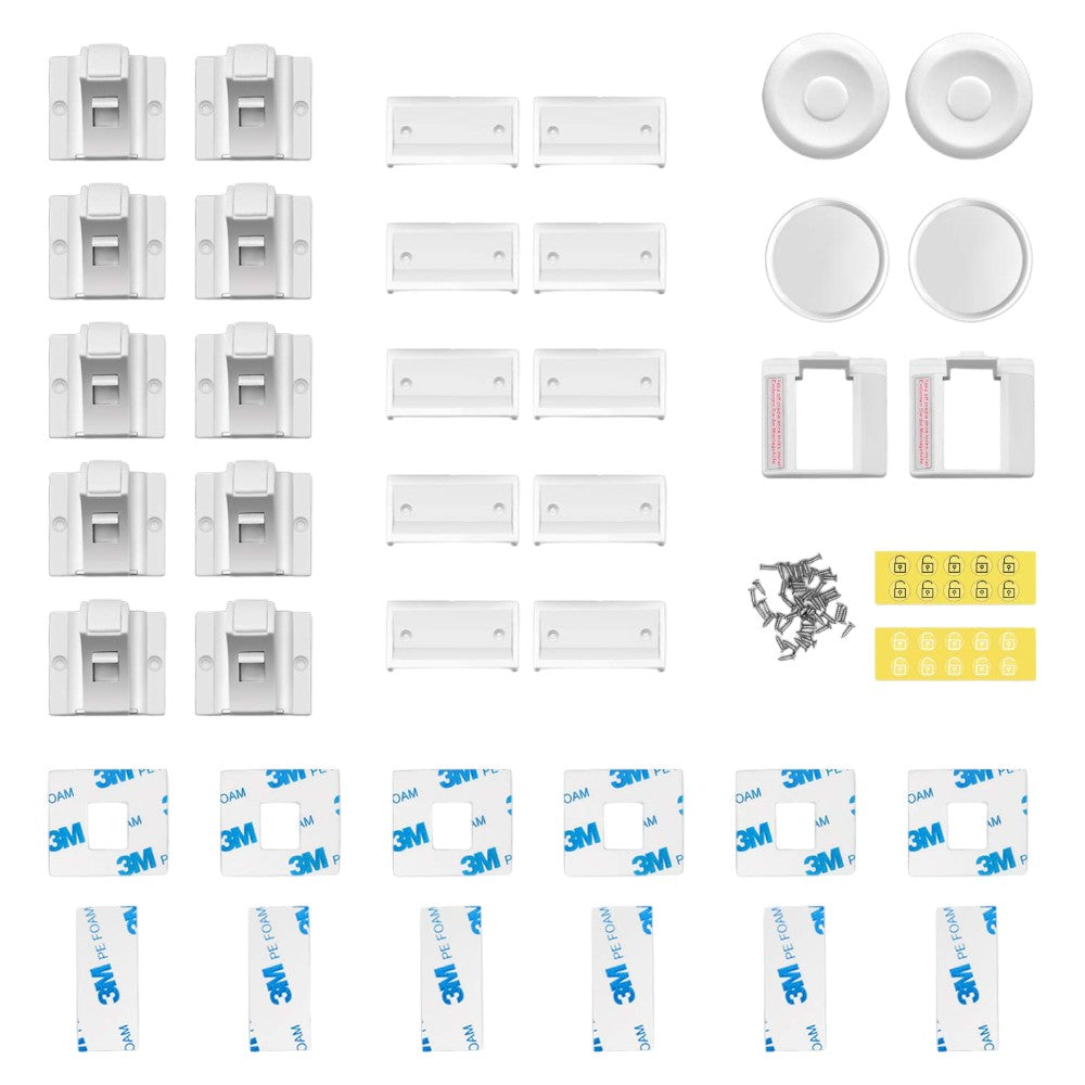 Magnetic Child Locks for Cabinets 10 or 20 Locks with Multiple Keys