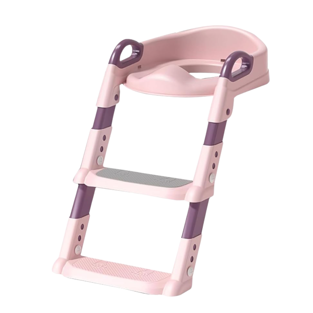 Foldable Potty Training Seat with Ladder for Toddlers – 2-in-1 Stool