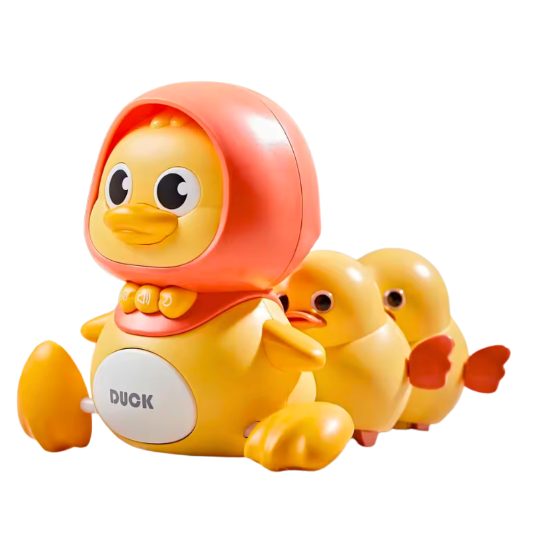 Crawling Duck Toy Music, LED Night Light, Sounds - Magnetic Ducklings