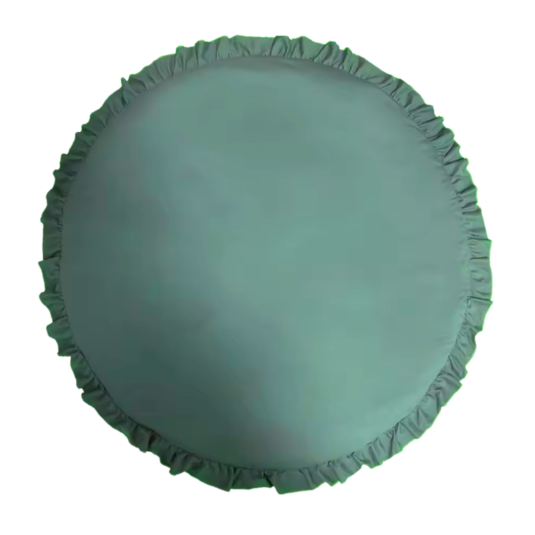 Round Cotton Play Tent Mat, Soft Nordic-Style Cushion for Kids’ Rooms
