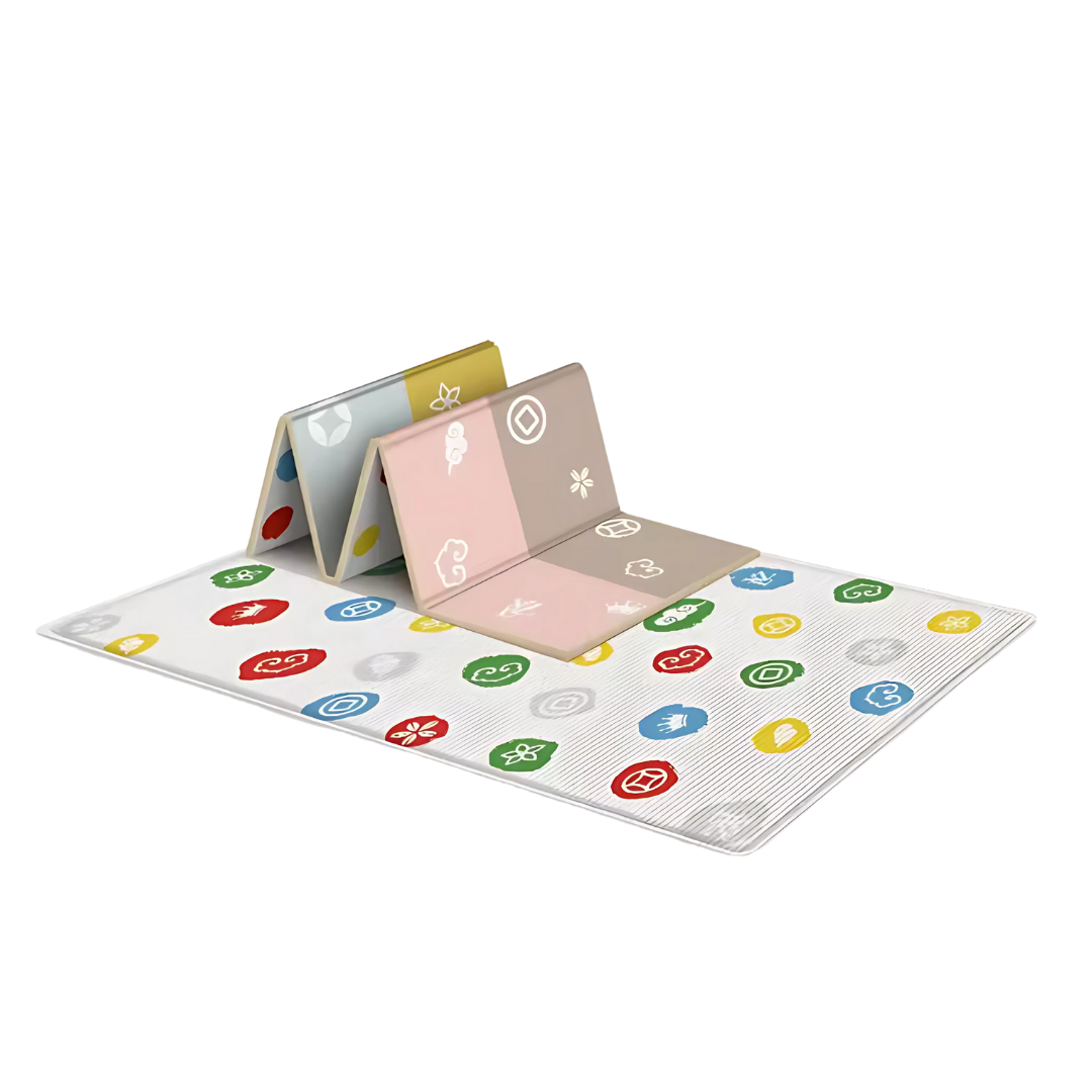 Foldable Waterproof Baby Play Mat with Double-Sided Cartoon Surface