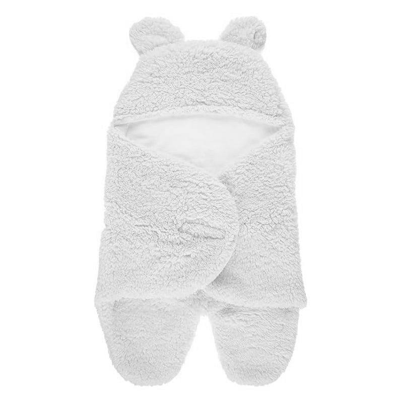 Plush Wrap Colored Blanket with Cotton Lining for Babies Ages 0–2