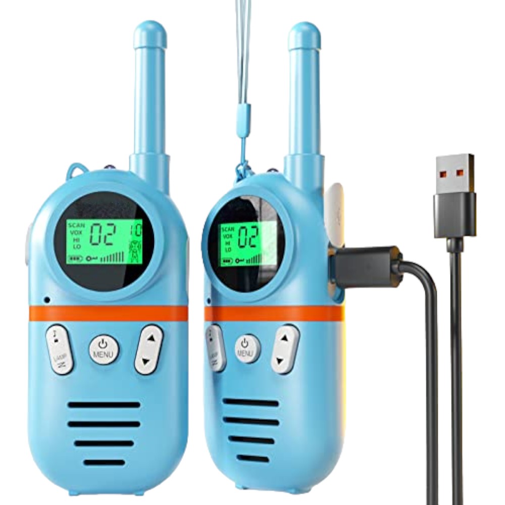Rechargeable Walkie Talkies for Kids 48H Battery, 8 Channels, 3-Mile Range