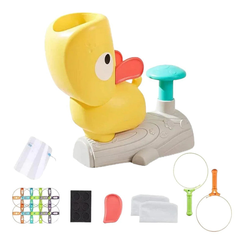 Air-Powered Flying Disc Launcher for Outdoor Play