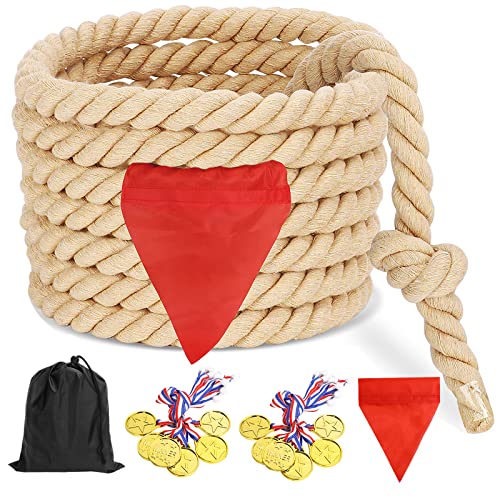 Tug of War Rope with Medals & Whistle for Outdoor Games