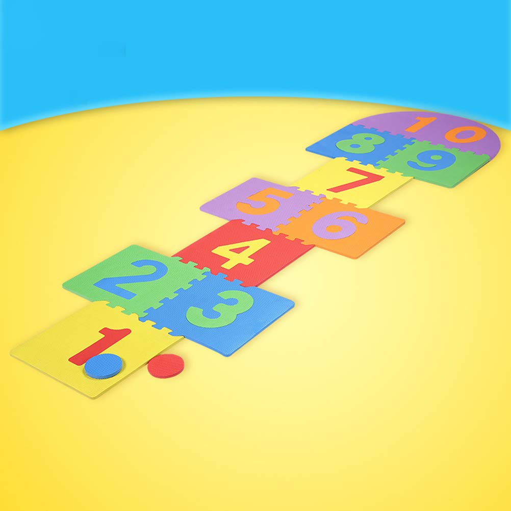 Hopscotch Play Mat with Interlocking EVA Foam Tiles