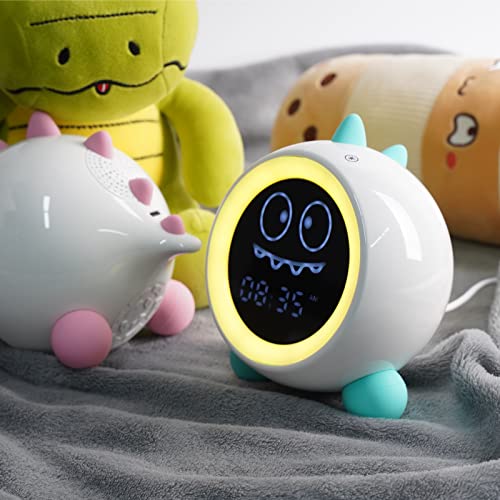 Toddler Sleep Training Clock with Night Light, Sounds & Wake Indicator