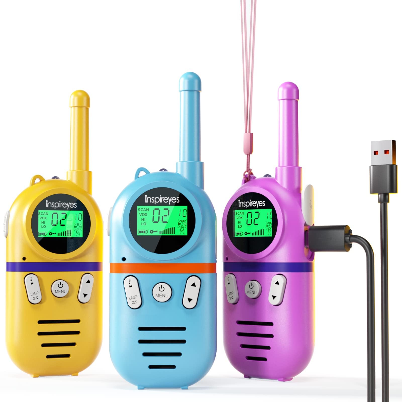 Rechargeable Walkie Talkies for Kids, 48H Battery, Long Range, Outdoor