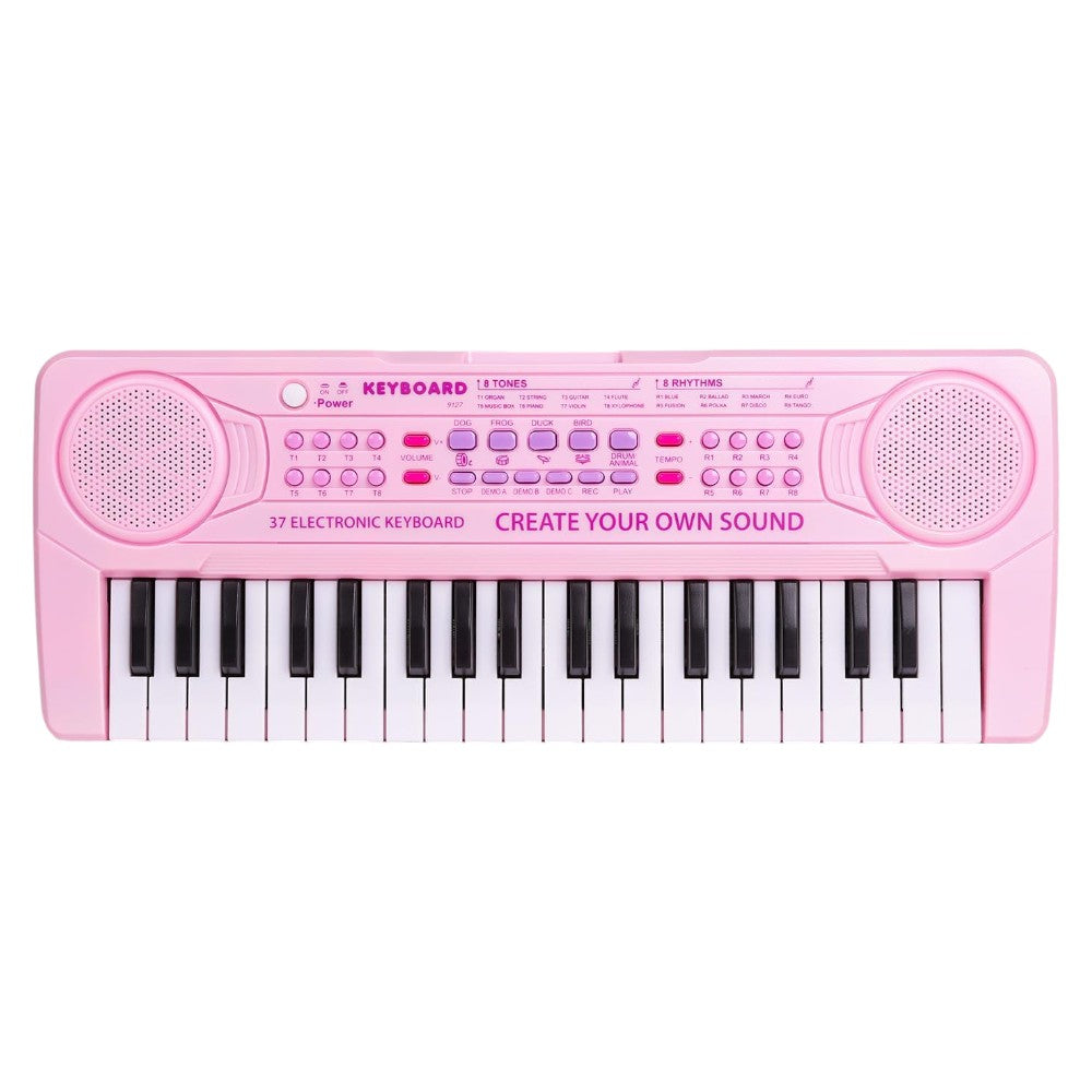 37-Key Kids Electronic Piano Portable Music Keyboard Rhythms & Sounds