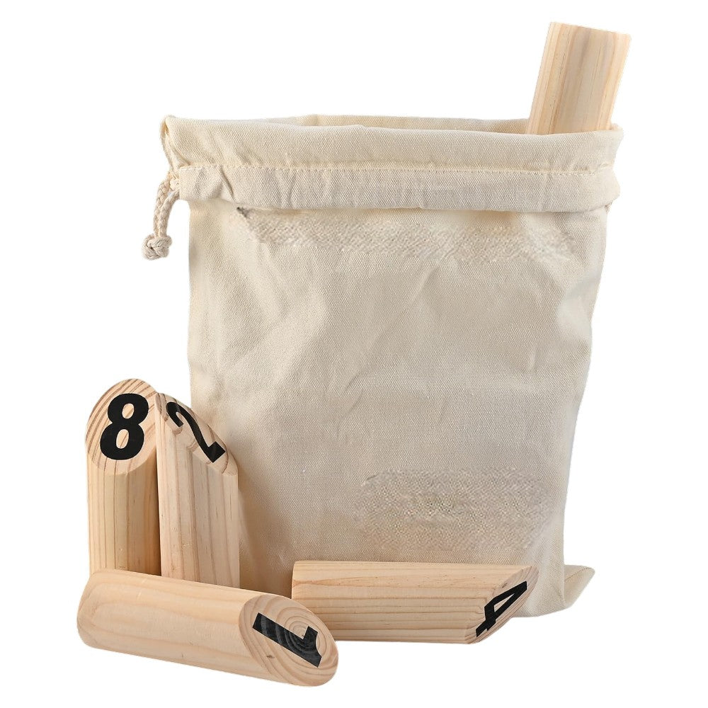 Wooden Numbered  Set with Carry Bag for Outdoor Play