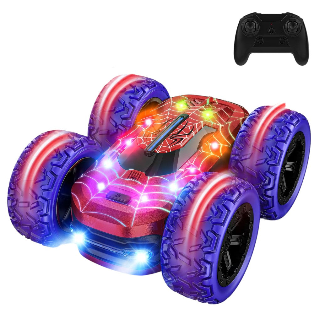Spider Off-Road 4x4 RC Stunt Car – 360° Spins & LED Lights