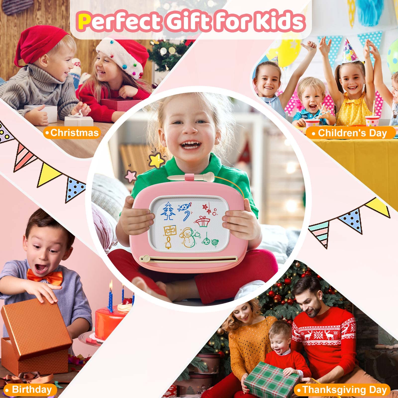 Magnetic Drawing Pad with Detachable Legs for Toddlers Age 1-3