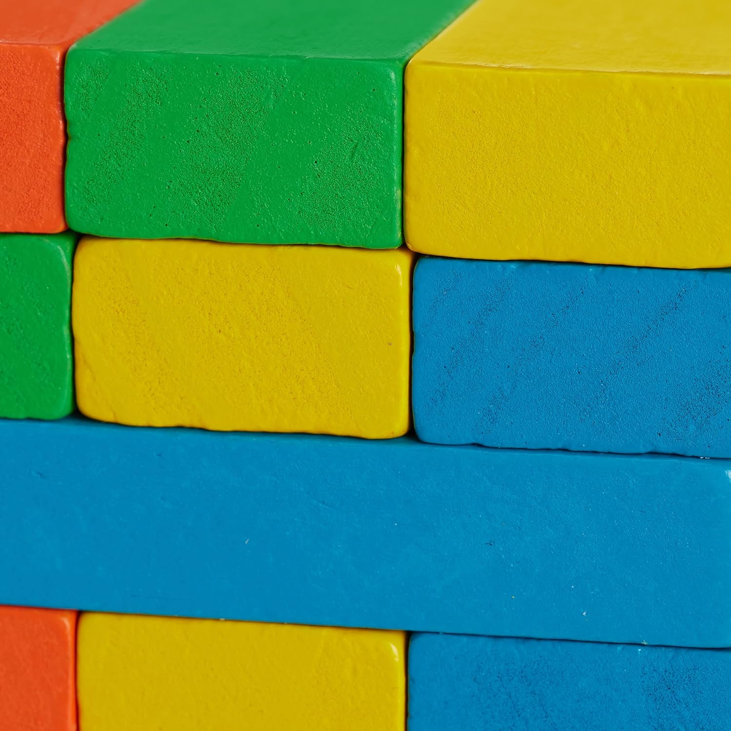 Colorful Wooden Stacking Game with Dice - 48 Blocks