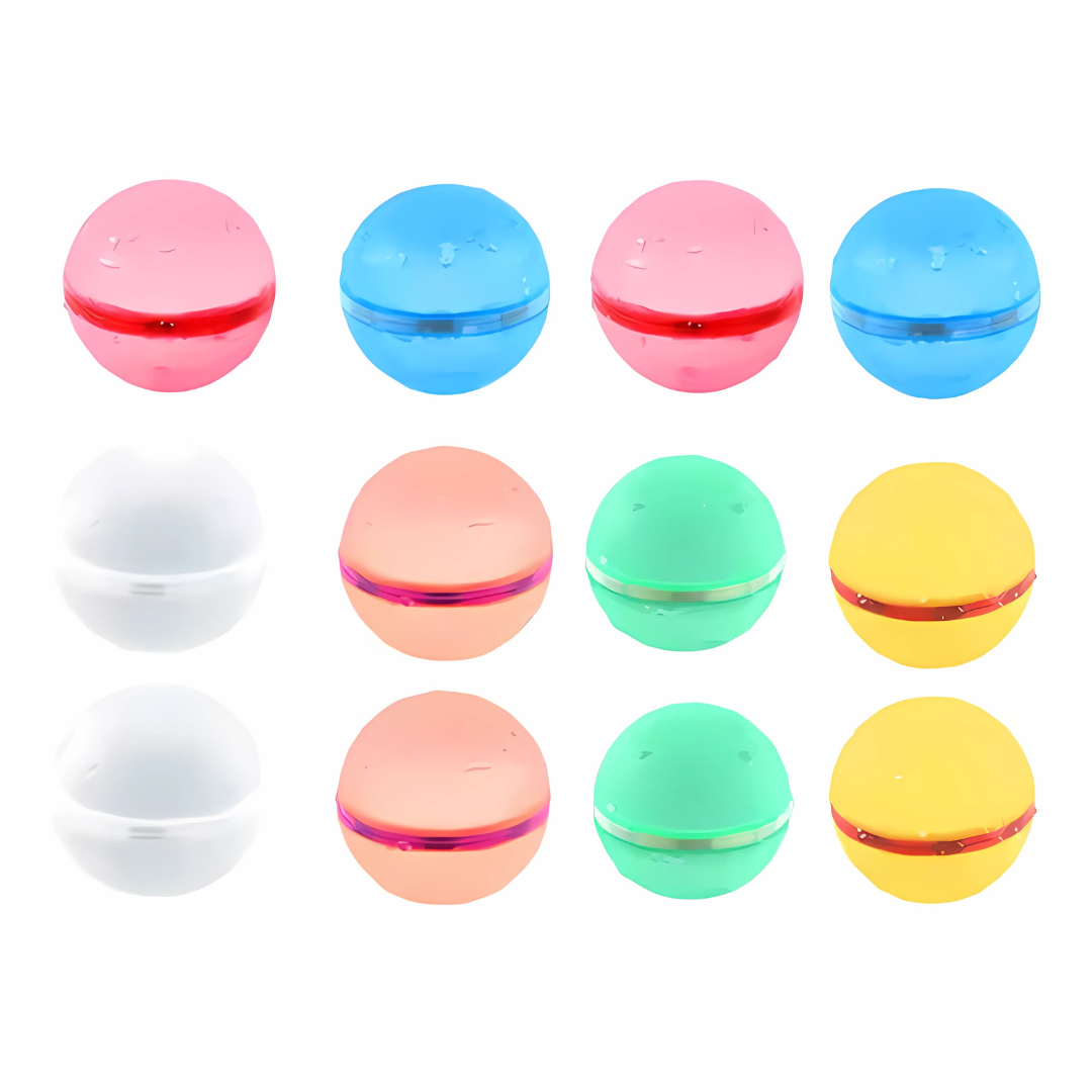 Reusable Silicone Water Balloons – Self-Sealing Quick Fill Splash Toys