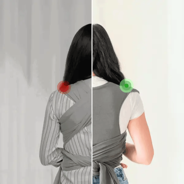 Stretchy Baby Wrap Carrier Ergonomic Fabric, M Position Support