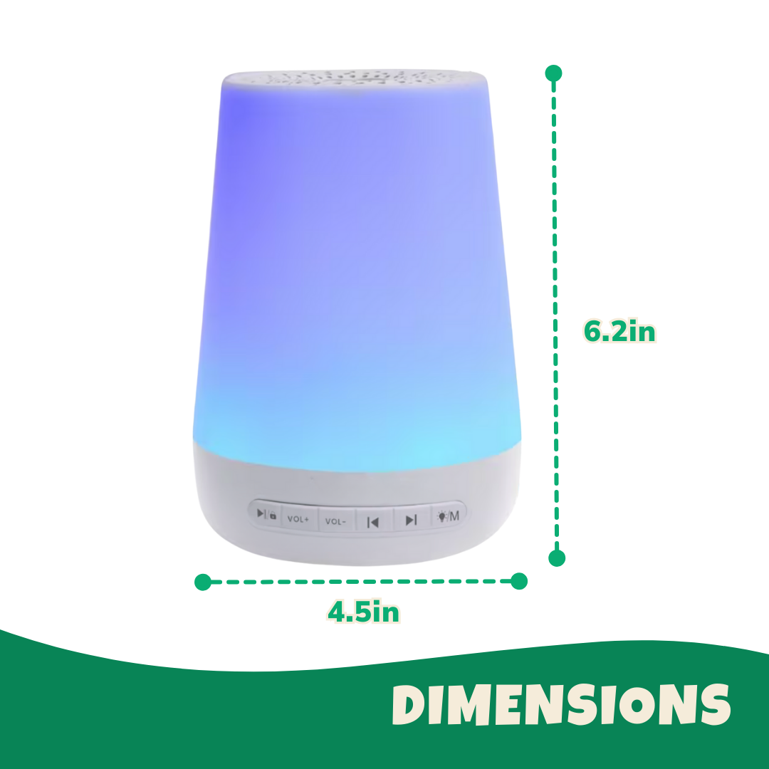 White Noise Machine 34 Sounds, App Control, Night Light, Wake-Up Timer
