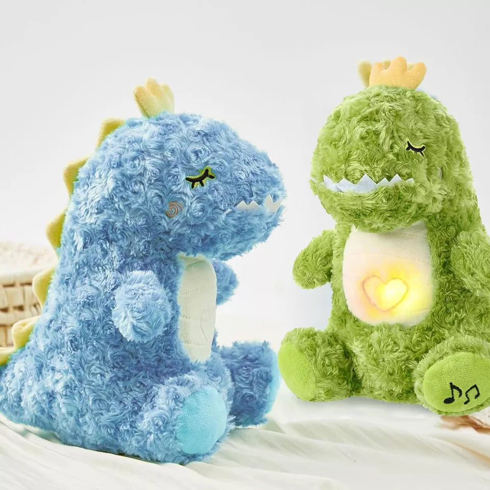 Breathing Dinosaur Night Light Plush Soothing Music & Soft Cuddly Toy