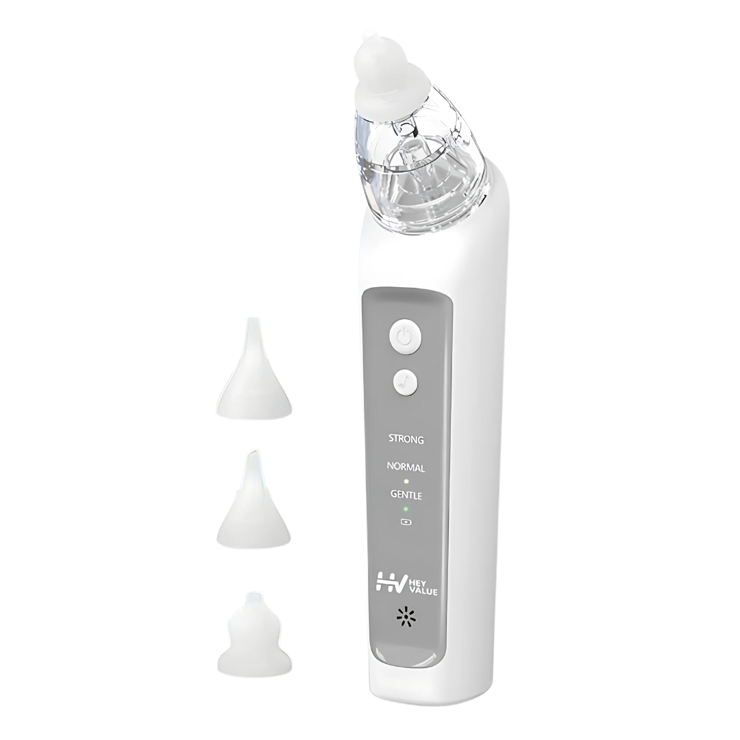 Electric Nasal Aspirator for Baby 3 Suction Modes, 3 Silicone Tips
