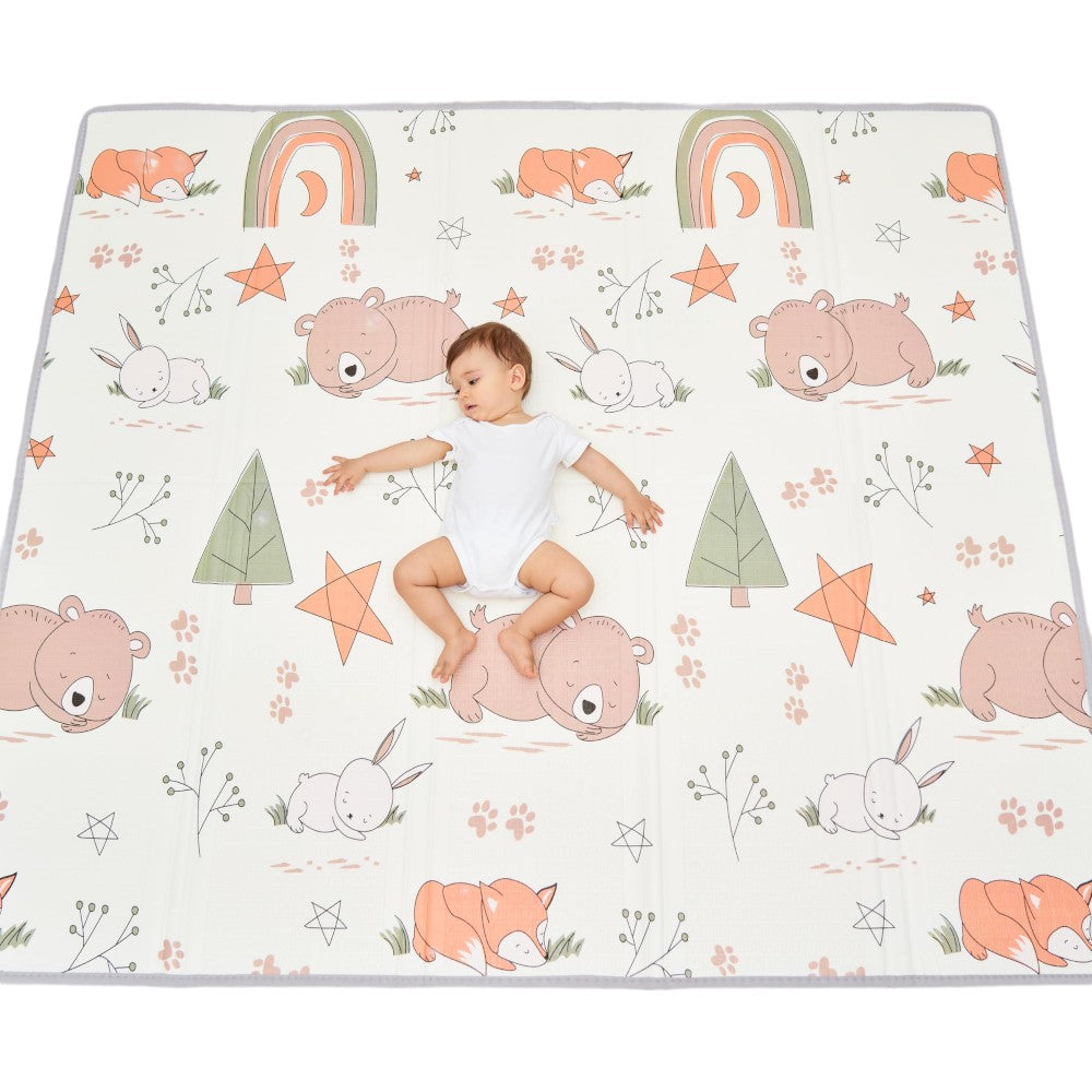 Foldable Thick Baby Play Mat Sensory Foam Floor Mat for Kids 59x71in