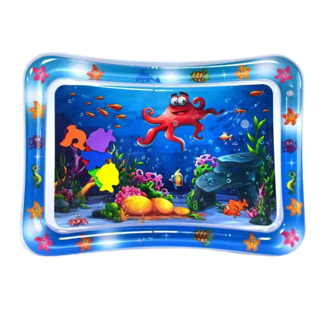 Inflatable Tummy Time Water Mat for Babies, 26×20in Sensory Surface
