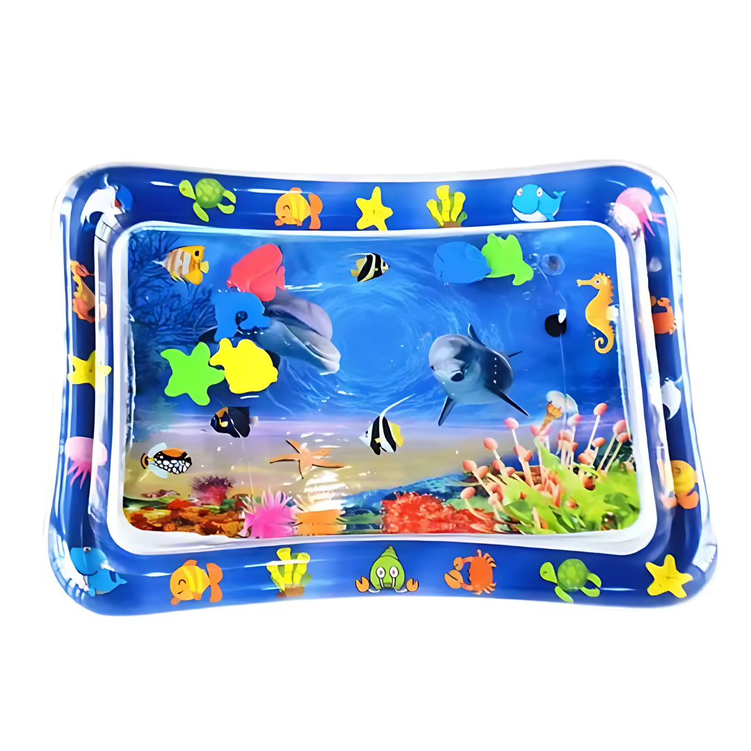 Inflatable Tummy Time Water Mat for Babies, 26×20in Sensory Surface