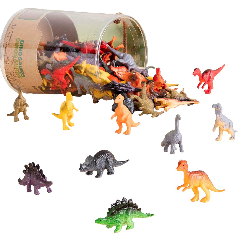 Dinosaur Figurines - Explore Prehistoric Worlds in Miniature Set of 60