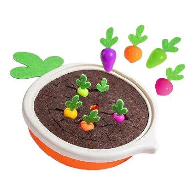 Carrot Harvest Memory Game with Colorful Vegetables