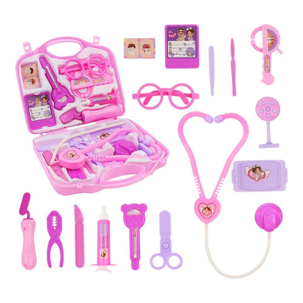 15 PCS Doctor Playset for Kids with Stethoscope Ages 3-8