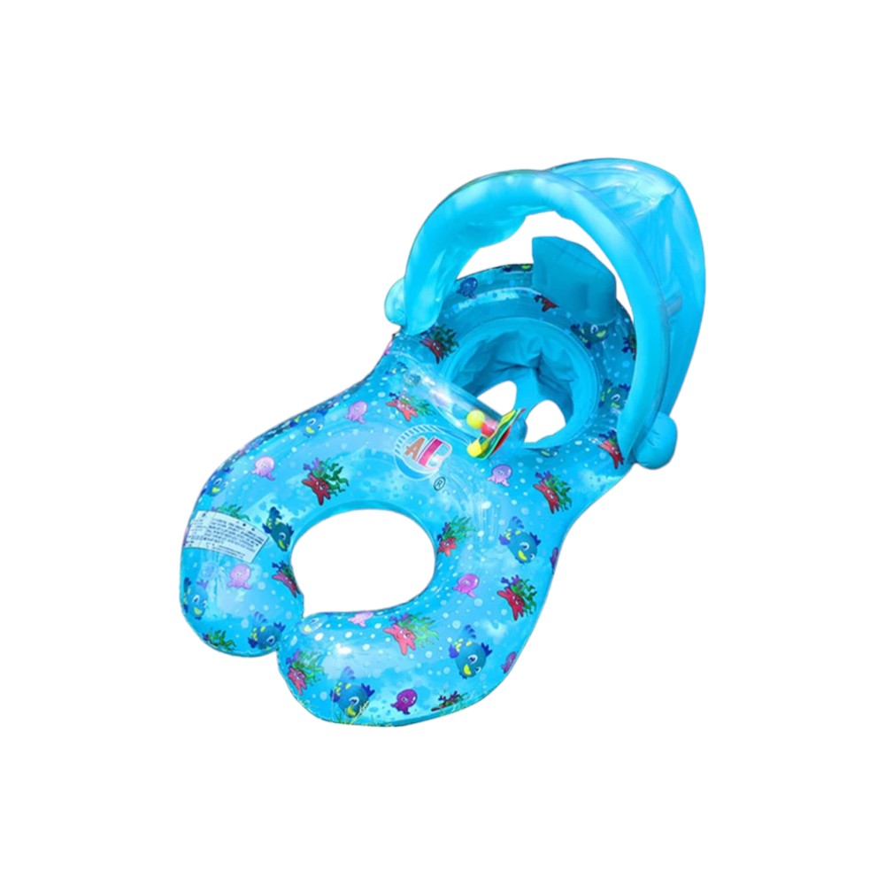 Inflatable Baby Pool Float with Sunshade 18 to 36 months