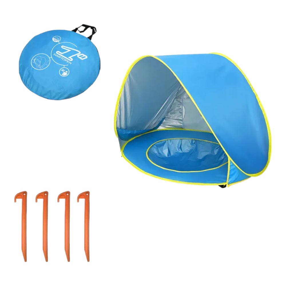 Baby Beach Tent with Mini Pool – Pop-Up Sun Shelter in 3 Colors
