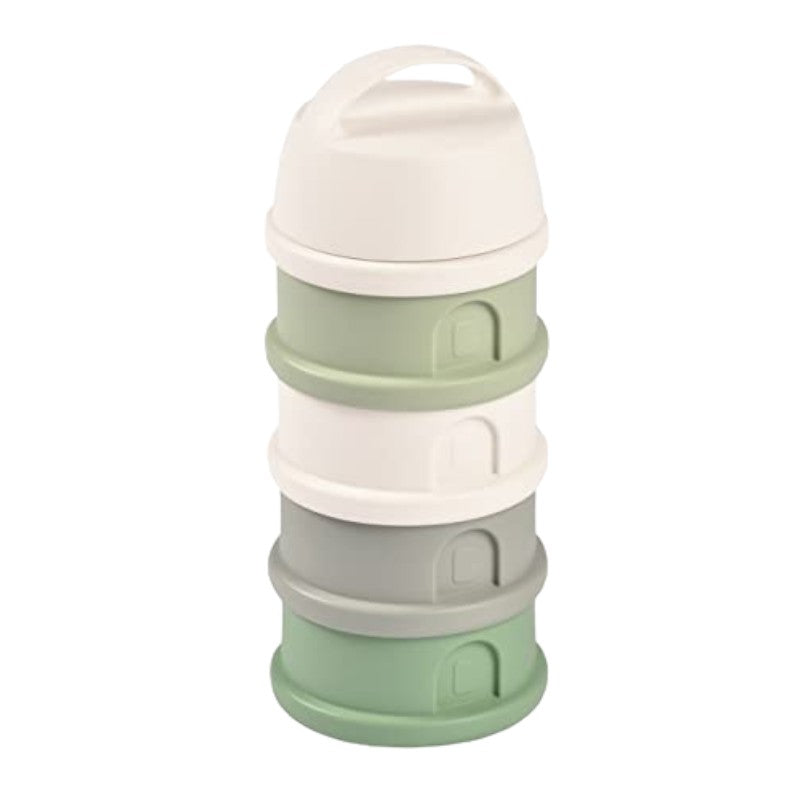 Stackable Milk Powder Container with Four Interchangeable Compartments
