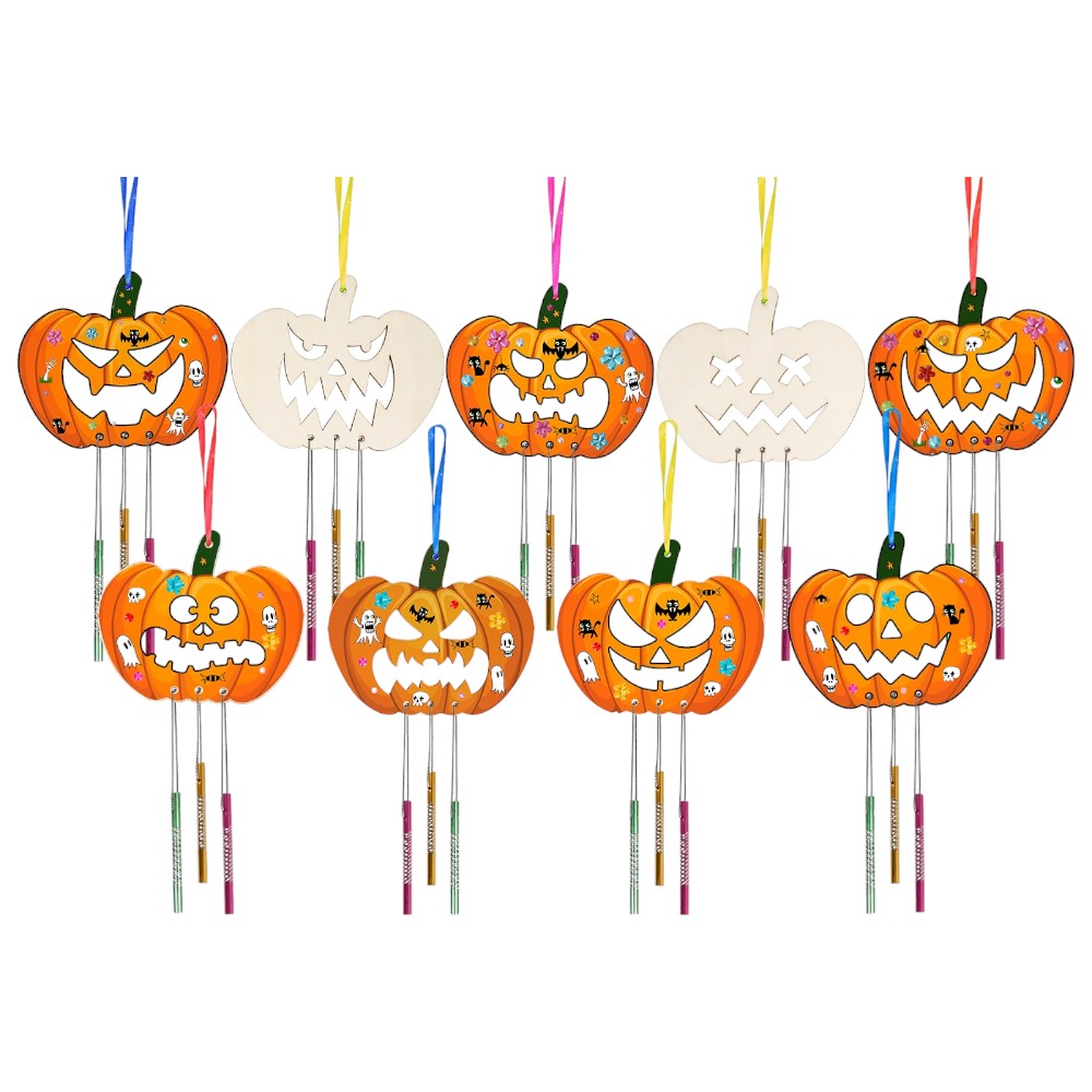 Halloween Wind Chime Craft Kit Monster, Bat, Birds & More DIY Fun