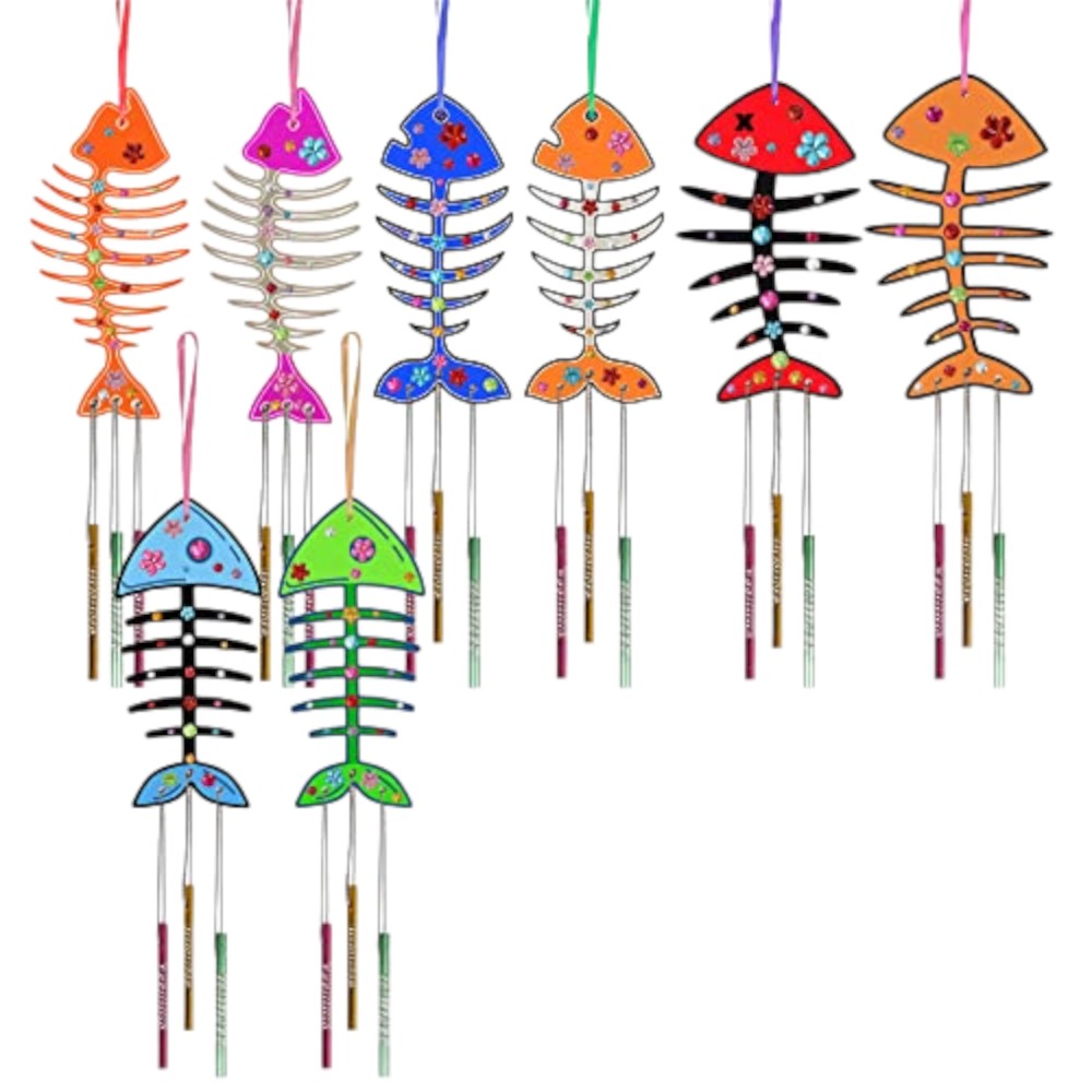 Halloween Wind Chime Craft Kit Monster, Bat, Birds & More DIY Fun