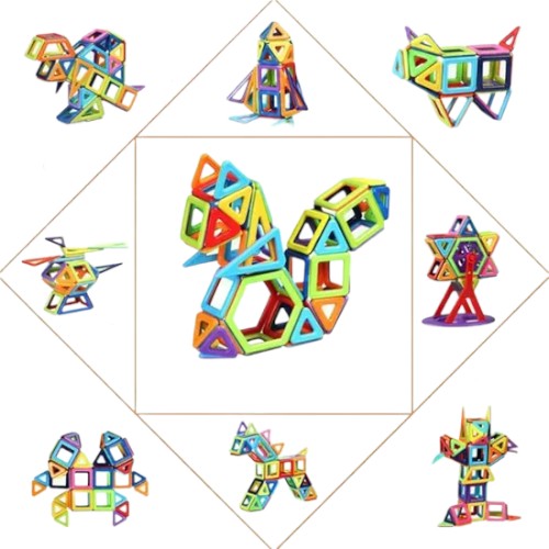 100-Piece Magnetic Building Set for Kids