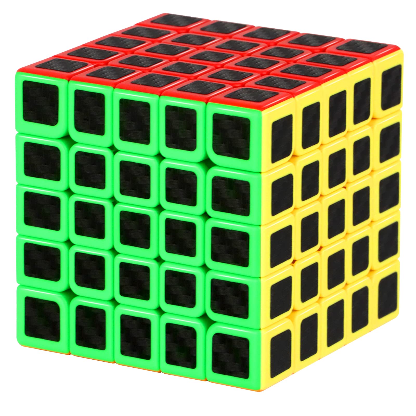 Carbon Fiber Rubik’s Cube Set for Every Skill Level 2x2, 3x3, 4x4, 5x5