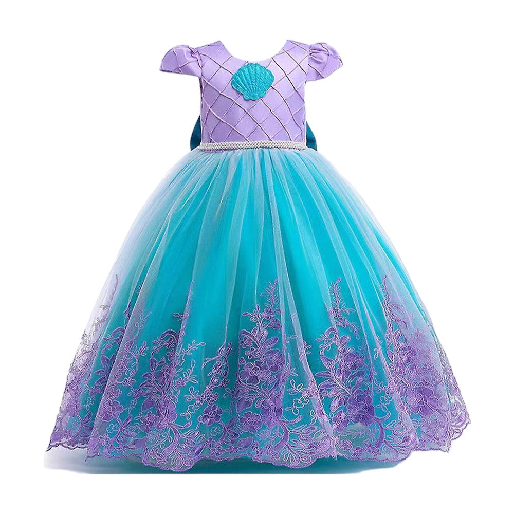 Mermaid Princess Dress Multi-Layered Costume, Ages 3–9